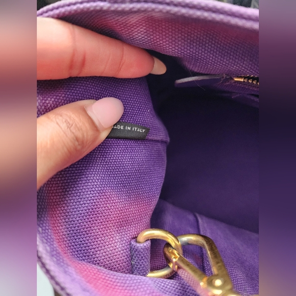 Prada Canapa Purple Cloth Bag - Picture 9 of 11